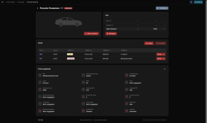 Fahrzeugdashboard in Autaxo